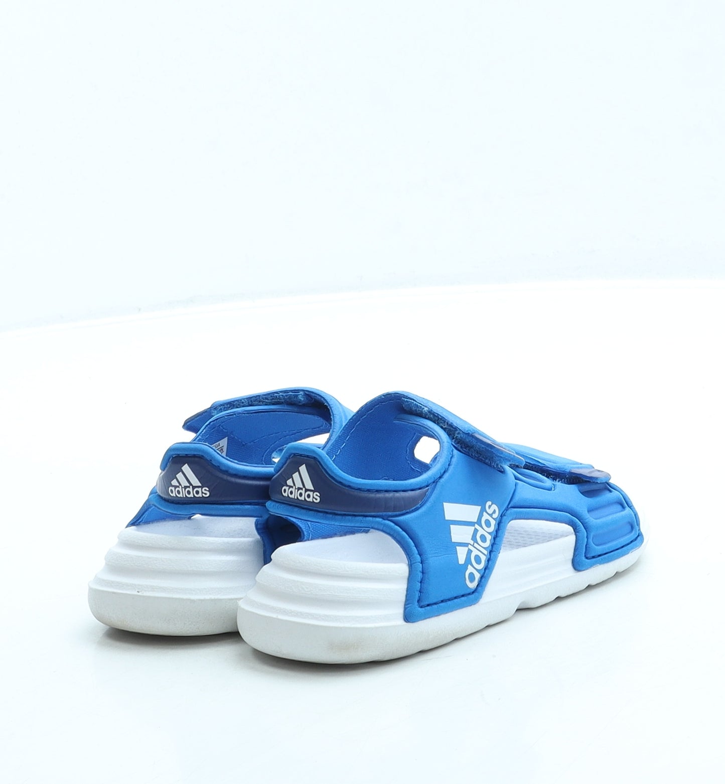 adidas Boys Blue Rubber Slip On Sandal UK 6 23