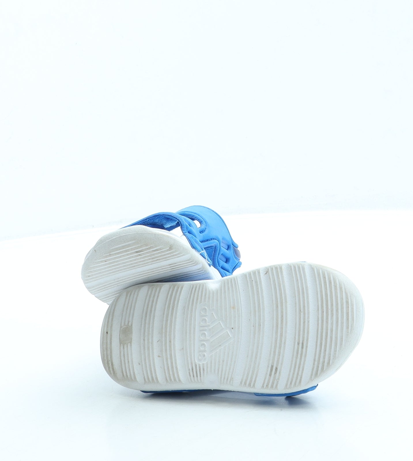 adidas Boys Blue Rubber Slip On Sandal UK 6 23