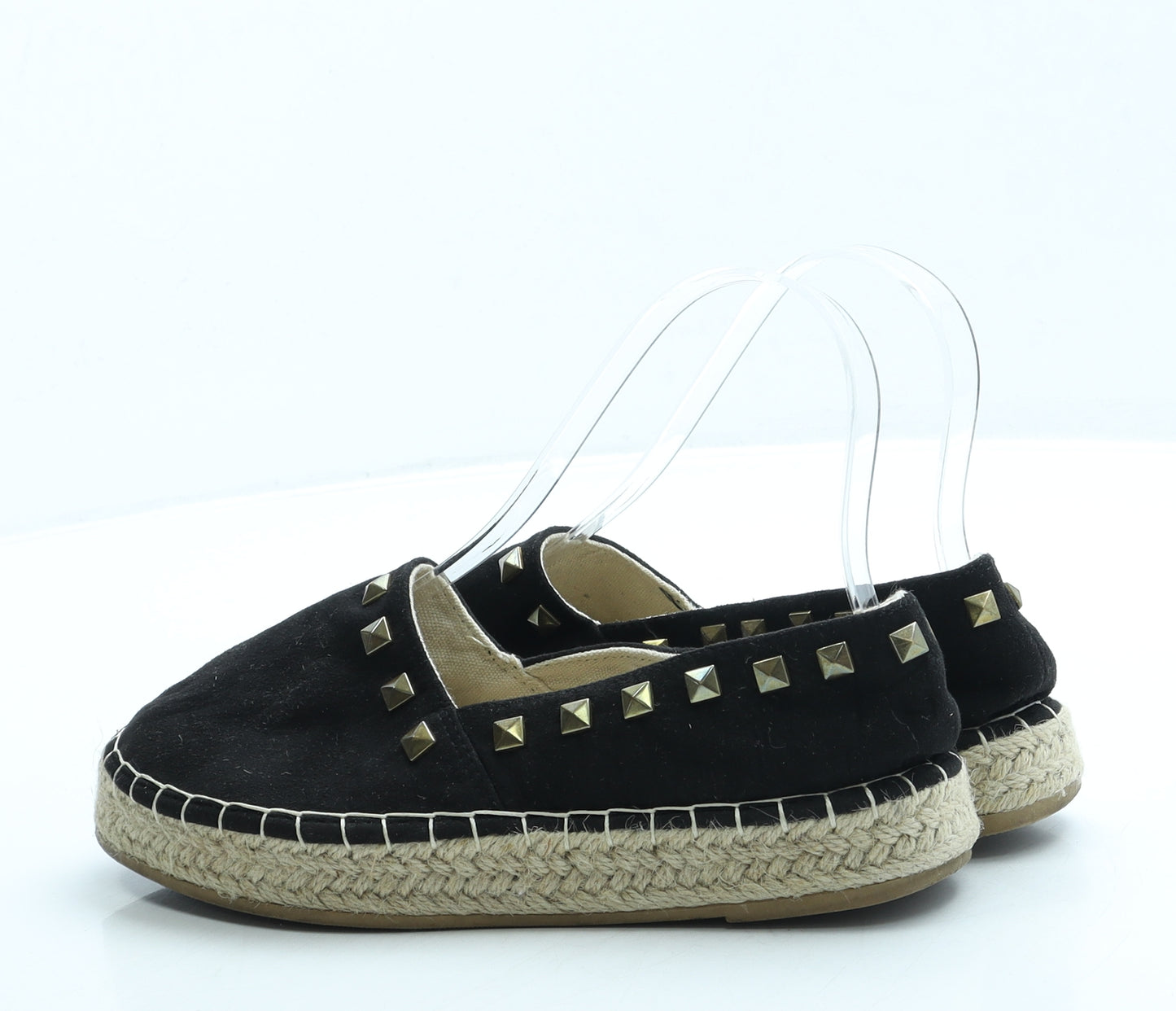 Primark Womens Black Fabric Espadrille Sandal UK 3 36 US 5