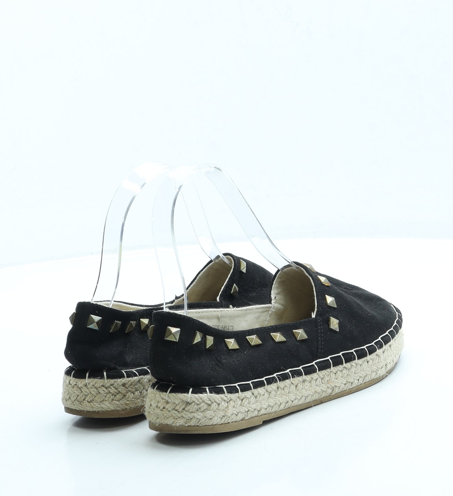 Primark Womens Black Fabric Espadrille Sandal UK 3 36 US 5