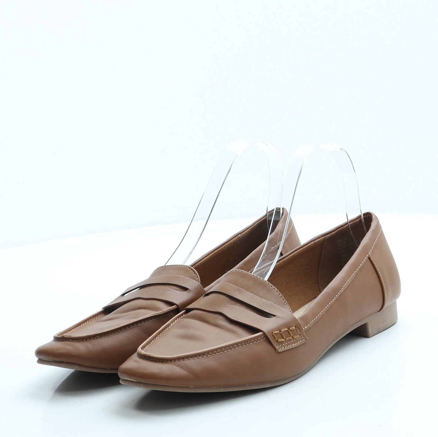 Head Over Heels Womens Brown Leather Loafer Flat UK 5 38