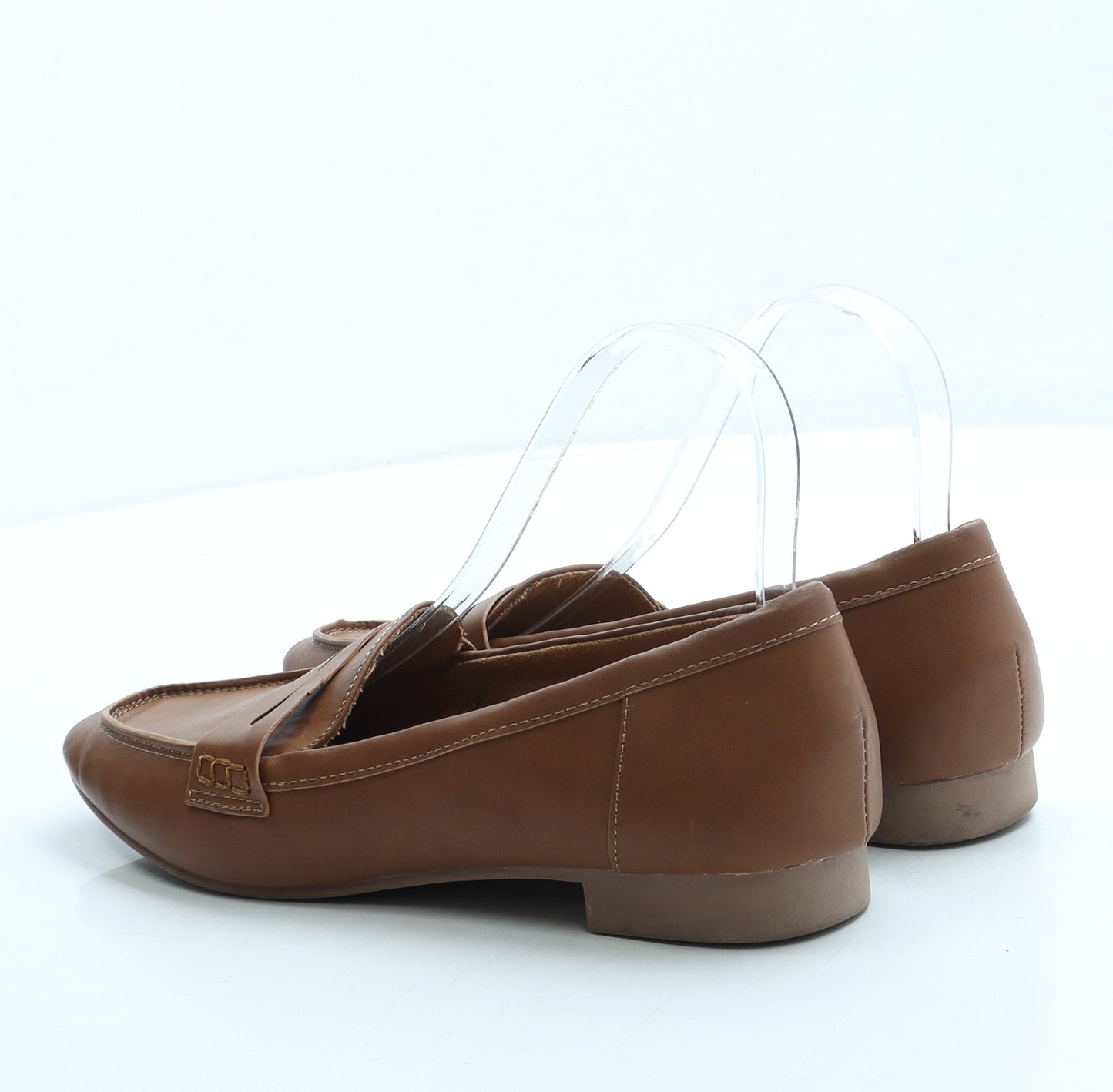 Head Over Heels Womens Brown Leather Loafer Flat UK 5 38