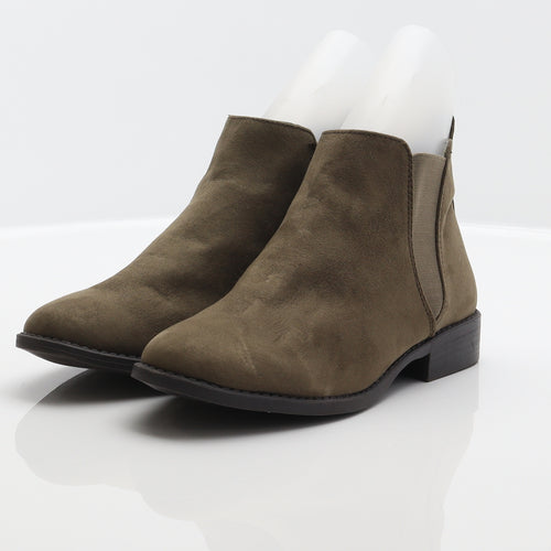 Atmopshere Womens Green Polyester Chelsea Boot UK 5 38