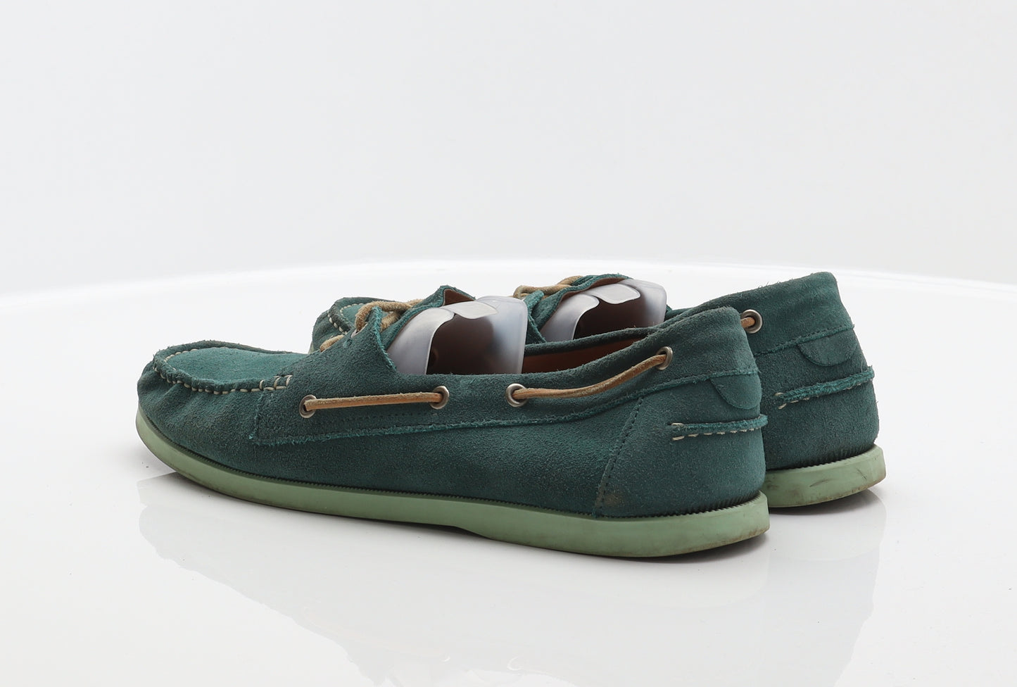 Zara Mens Green Suede Boat Shoe Casual UK 9.5 43