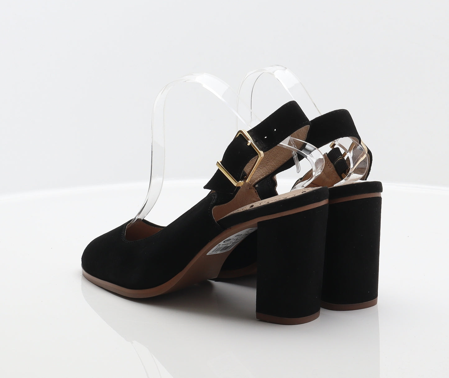 NEXT Womens Black Suede Slingback Heel UK 6.5 40