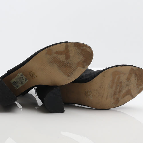 River Island Womens Black Polyester Bootie Boot UK 6 39