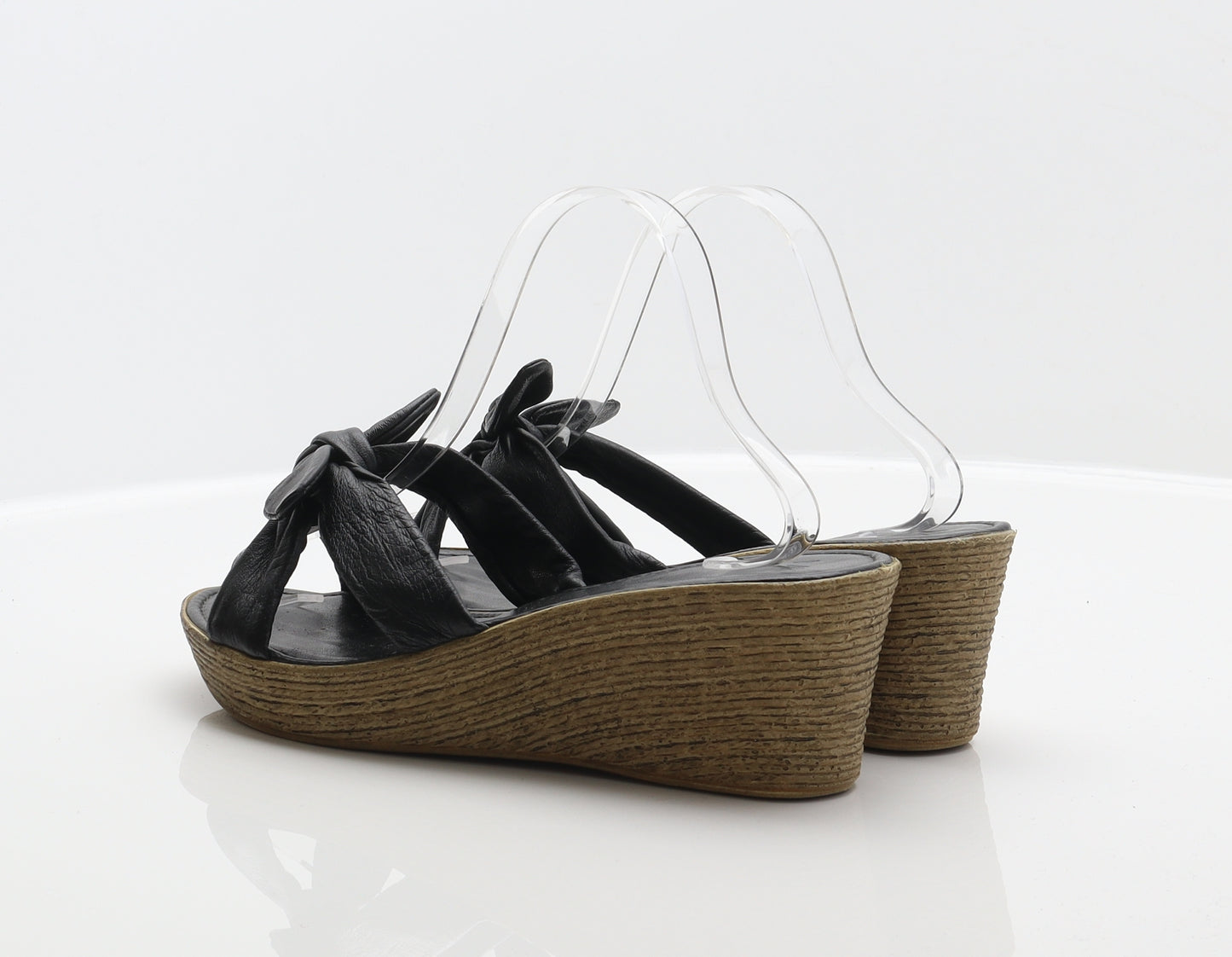 Marks and Spencer Womens Black Synthetic Slider Sandal UK 7.5