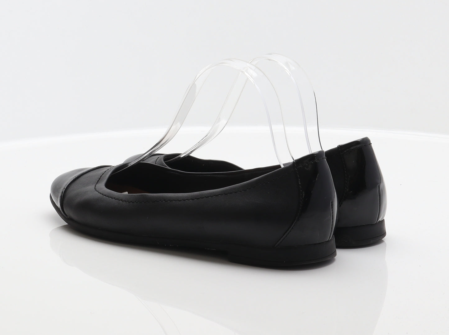 Clarks Womens Black Leather Ballet Flat UK 7 41