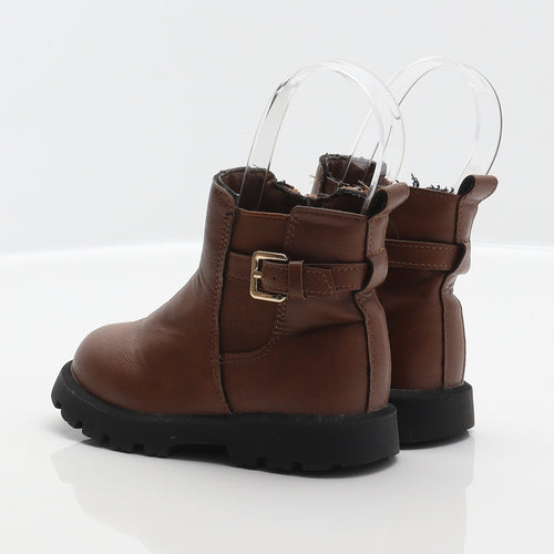 Matalan Girls Brown Synthetic Chelsea Boot UK 6 23