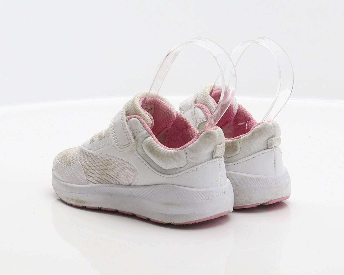 F&F Girls White Polyester Trainer UK 8 26