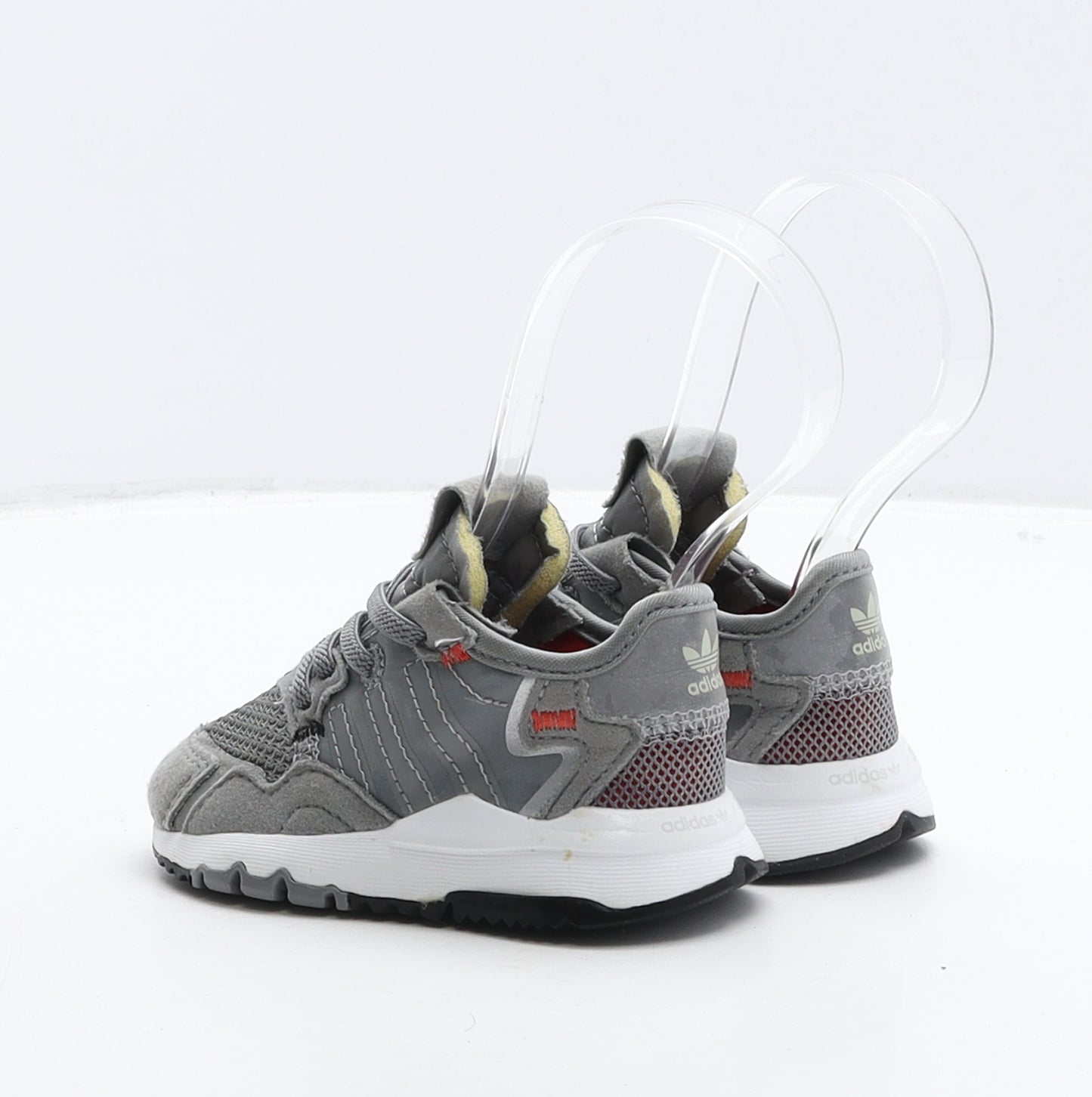 adidas Boys Grey Geometric Fabric Trainer UK 4 20 - Adidas x 3M