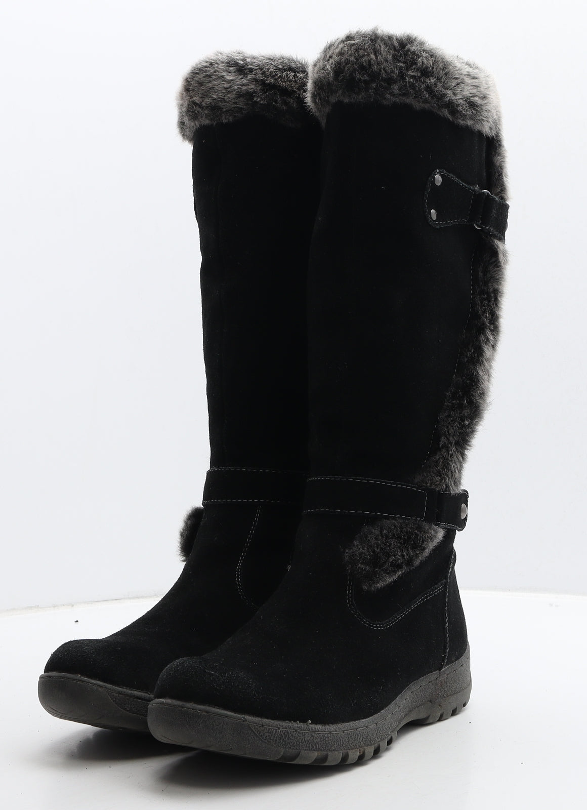 Shuropody Womens Black Suede Slip On Boot UK 5 38