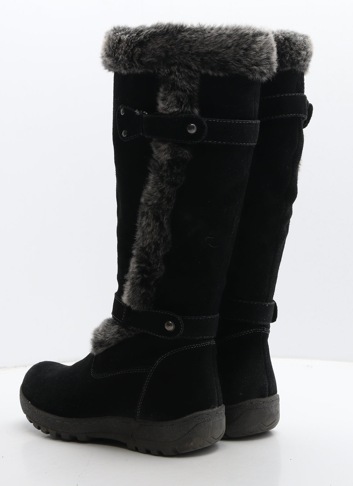 Shuropody Womens Black Suede Slip On Boot UK 5 38
