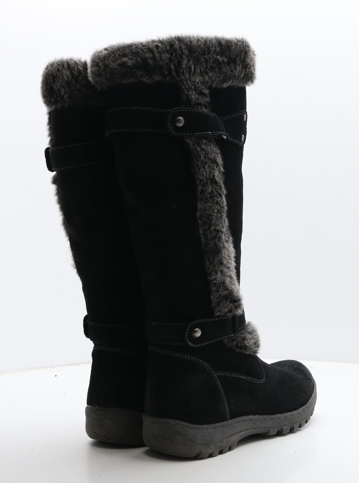 Shuropody Womens Black Suede Slip On Boot UK 5 38