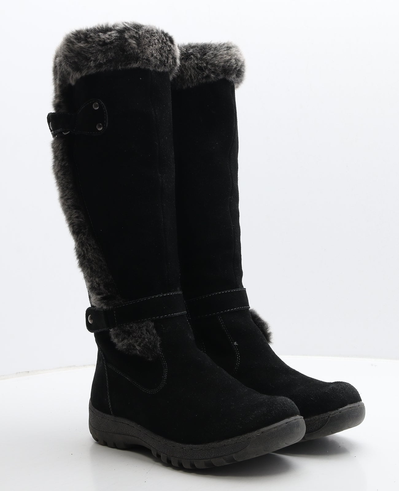 Shuropody Womens Black Suede Slip On Boot UK 5 38