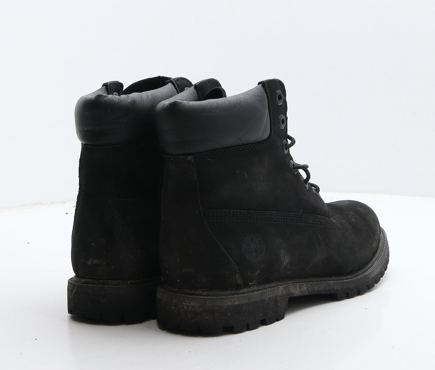 Timberland Mens Black Leather Combat Boot UK 8