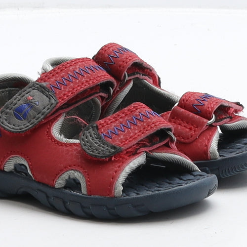 NEXT Boys Red Synthetic Slip On Sandal UK 4