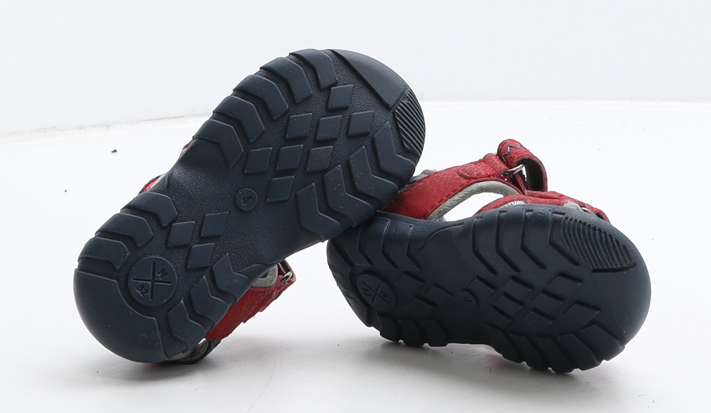 NEXT Boys Red Synthetic Slip On Sandal UK 4