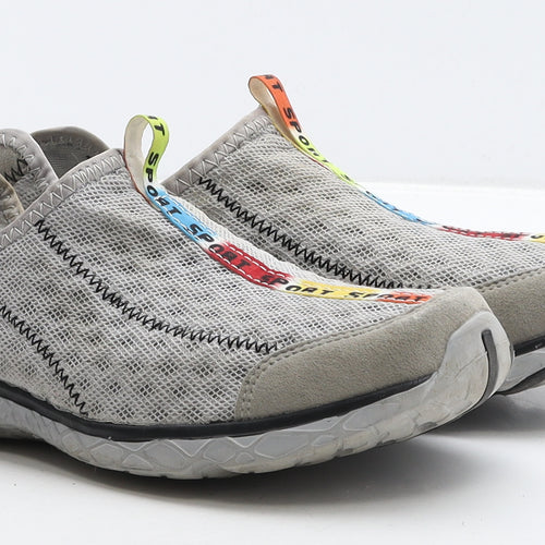 Sport Mens Grey Fabric Trainer UK 8 41