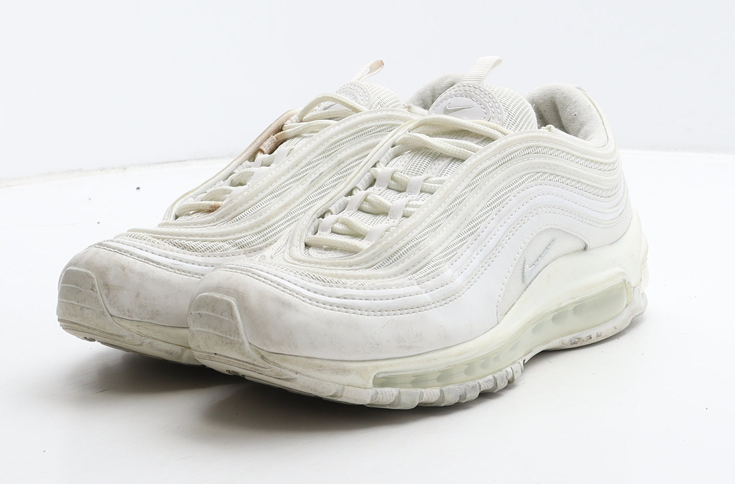 Nike Womens White Geometric Leather Trainer UK 5.5 39