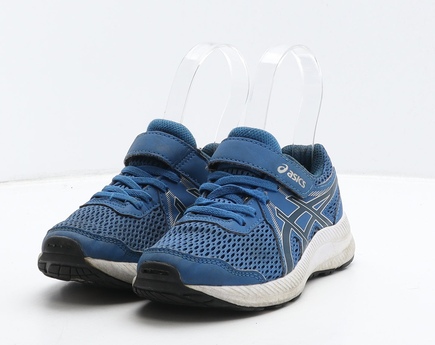 ASICS Boys Blue Fabric Trainer UK 12 31.5