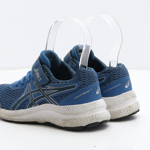 ASICS Boys Blue Fabric Trainer UK 12 31.5