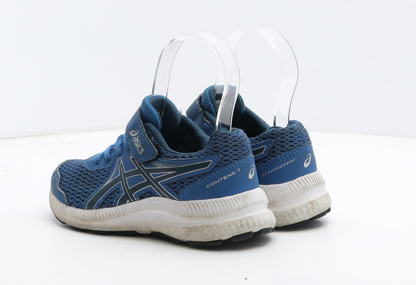 ASICS Boys Blue Fabric Trainer UK 12 31.5
