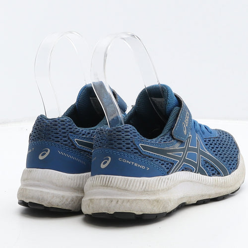 ASICS Boys Blue Fabric Trainer UK 12 31.5