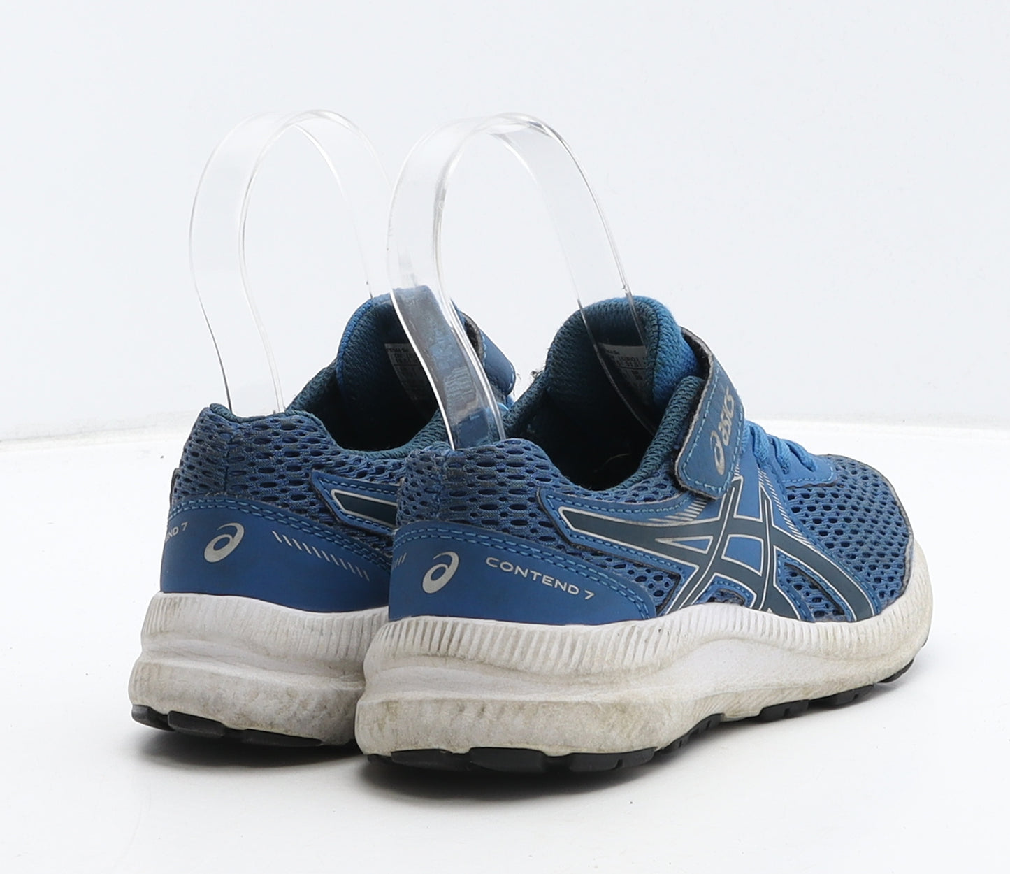 ASICS Boys Blue Fabric Trainer UK 12 31.5