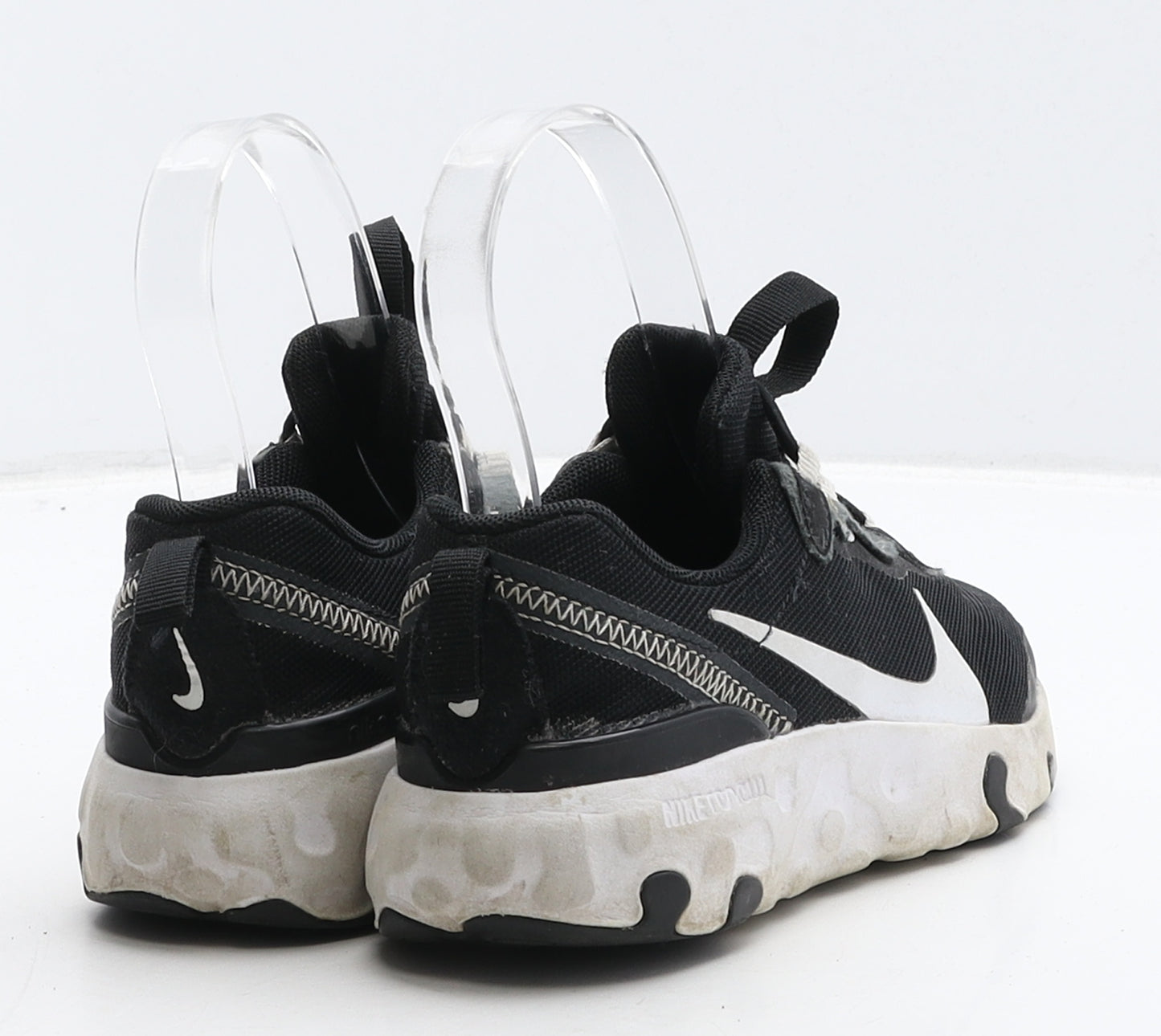 Nike Boys Black Geometric Fabric Trainer UK 13 31.5 - Nike React