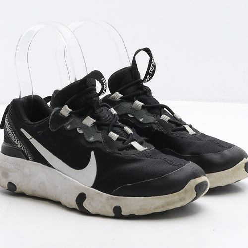 Nike Boys Black Geometric Fabric Trainer UK 13 31.5 - Nike React