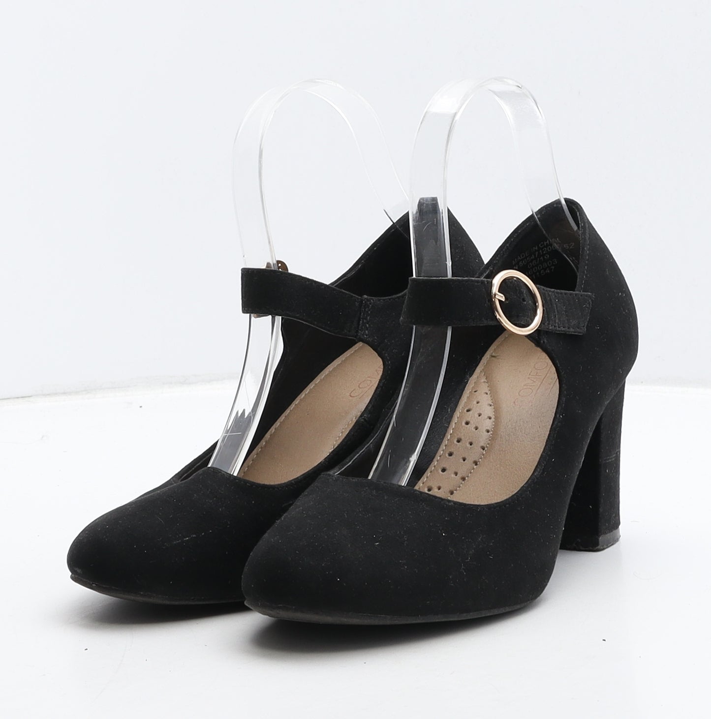 Comfort Womens Black Suede Court Heel UK 5 38