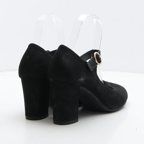 Comfort Womens Black Suede Court Heel UK 5 38