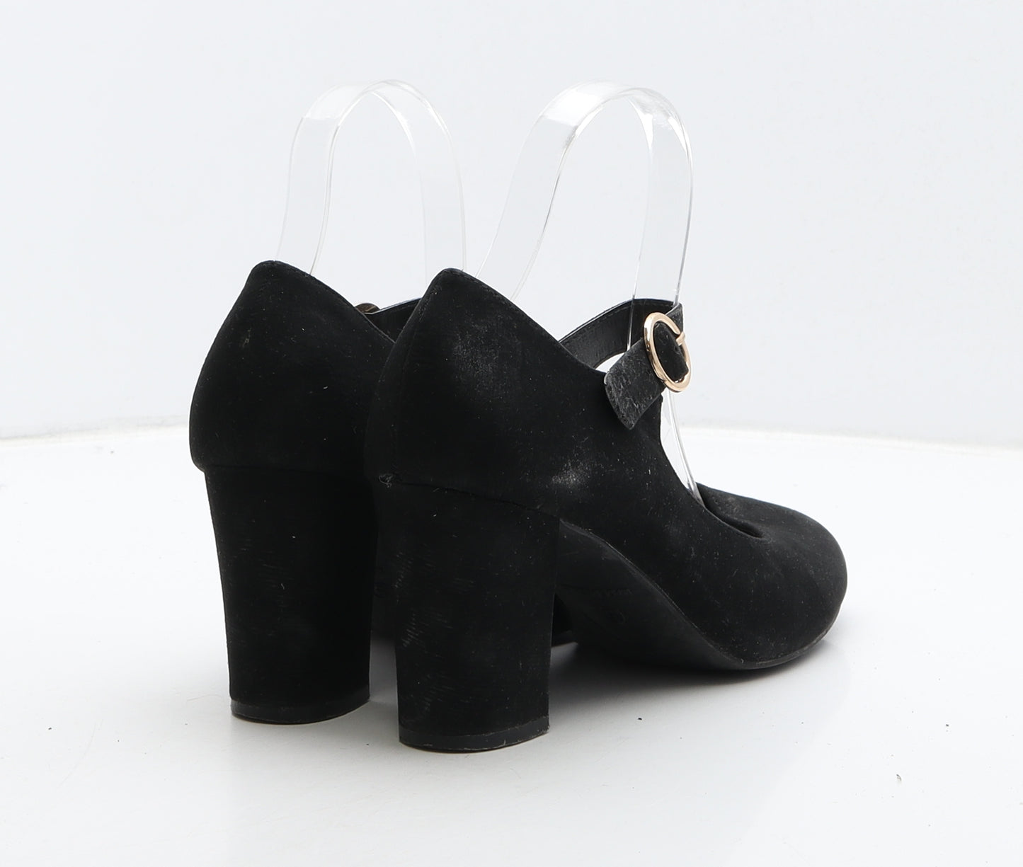 Comfort Womens Black Suede Court Heel UK 5 38