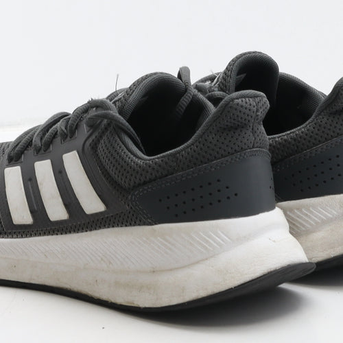 adidas Mens Grey Striped Fabric Trainer UK 9 43.5