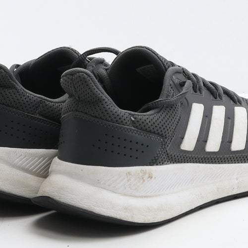 adidas Mens Grey Striped Fabric Trainer UK 9 43.5