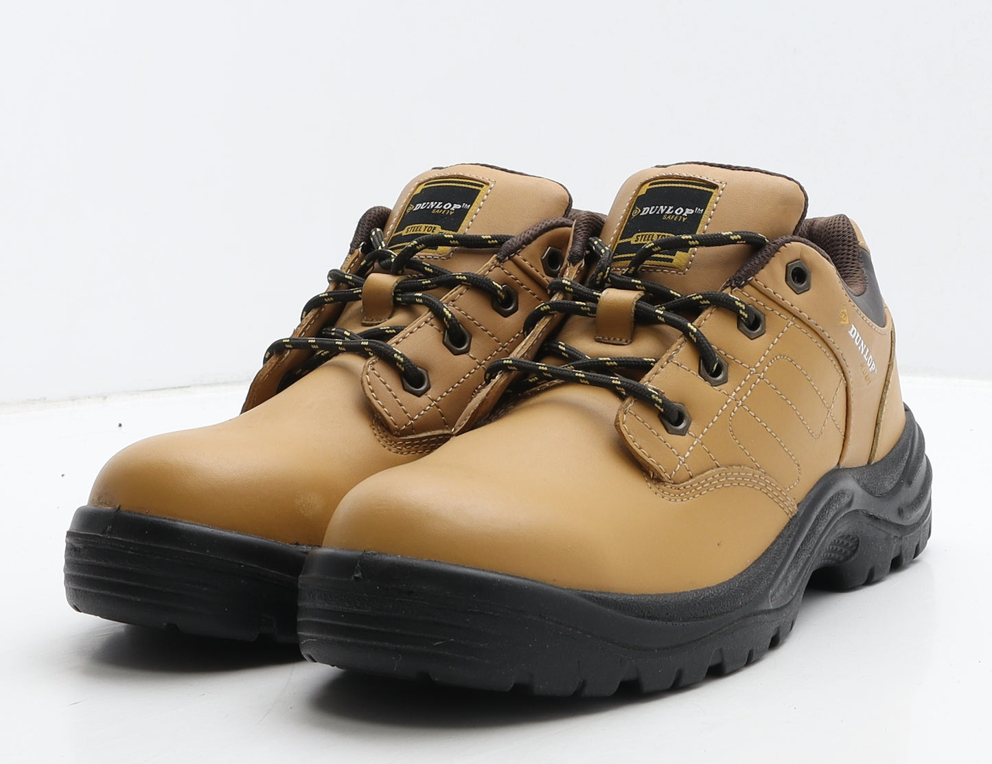 Dunlop Mens Beige Leather Combat Boot UK 8 42 - Work Wear