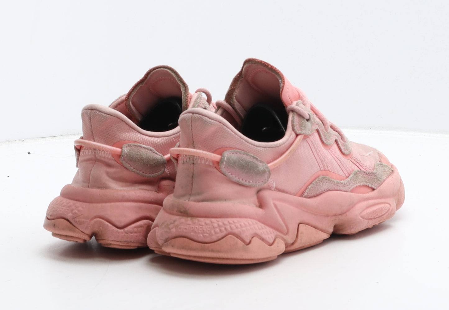 adidas Womens Pink Striped Fabric Trainer UK 3 35.5