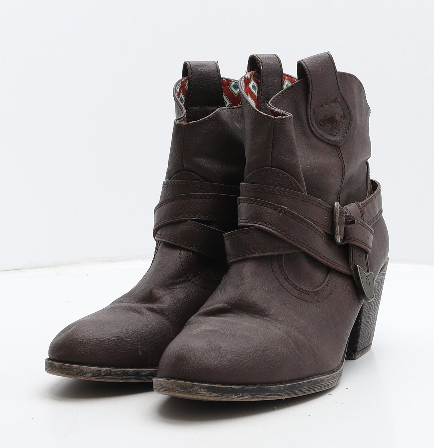 Rocket Dog Womens Brown Leather Cowboy Boot UK 8 41