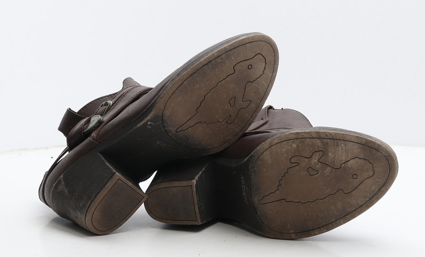 Rocket Dog Womens Brown Leather Cowboy Boot UK 8 41