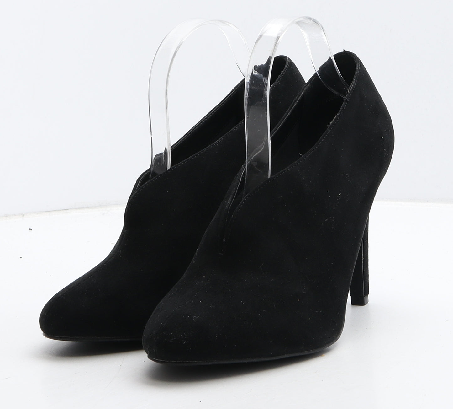 New Look Womens Black Suede Court Heel UK 7 40