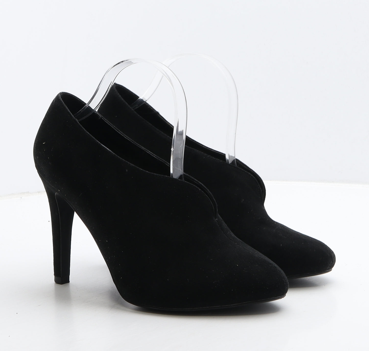 New Look Womens Black Suede Court Heel UK 7 40