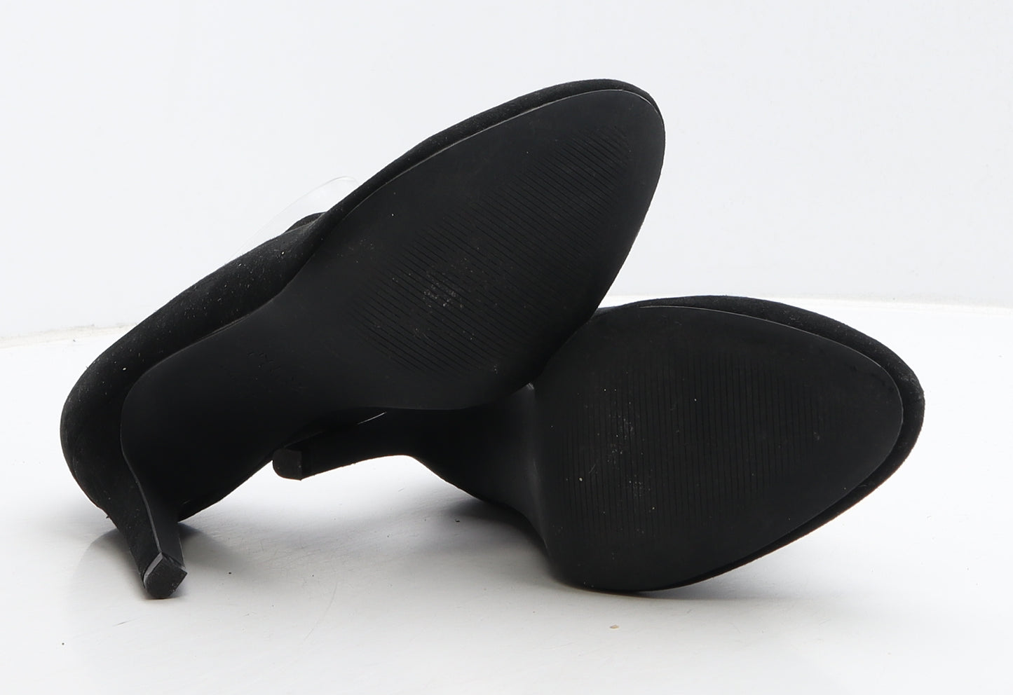 New Look Womens Black Suede Court Heel UK 7 40