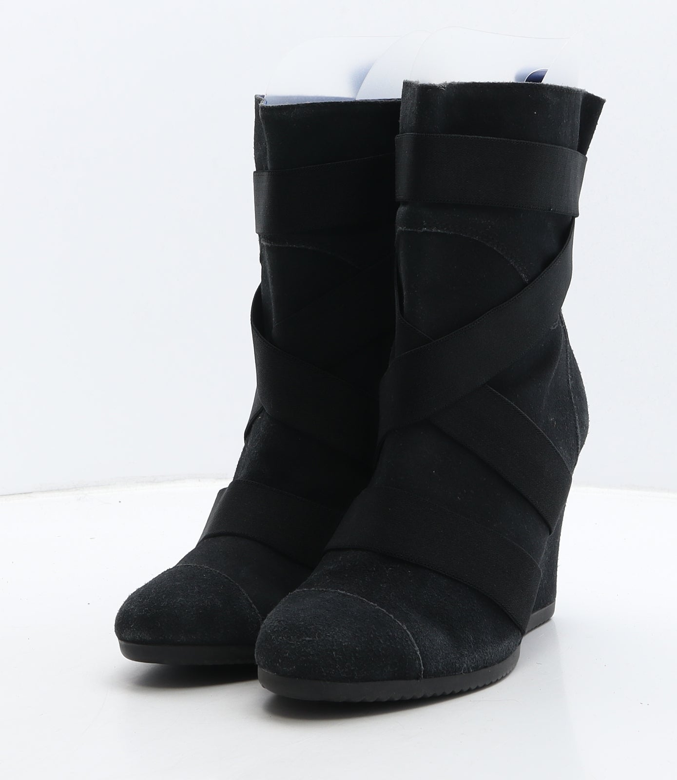 adidas Womens Black Suede Slip On Boot UK 8
