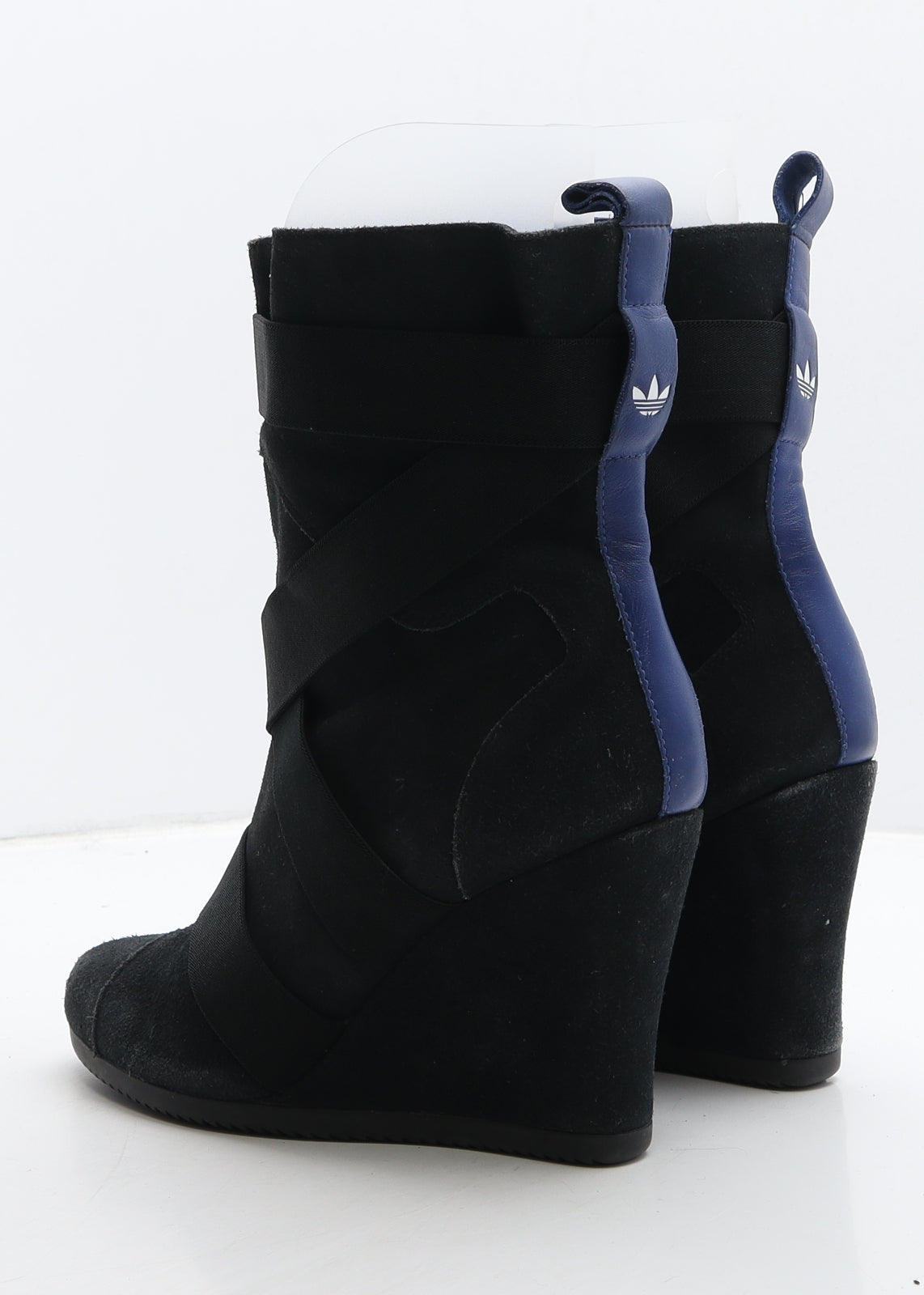 adidas Womens Black Suede Slip On Boot UK 8