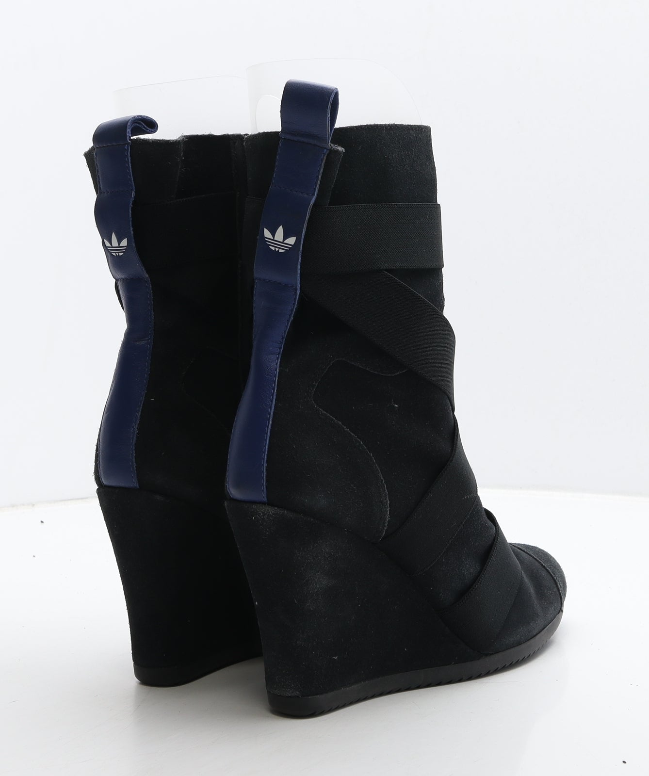 adidas Womens Black Suede Slip On Boot UK 8