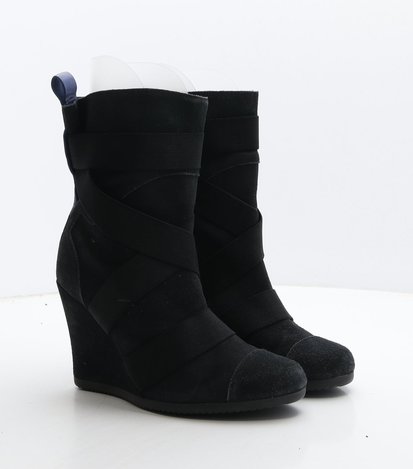 adidas Womens Black Suede Slip On Boot UK 8