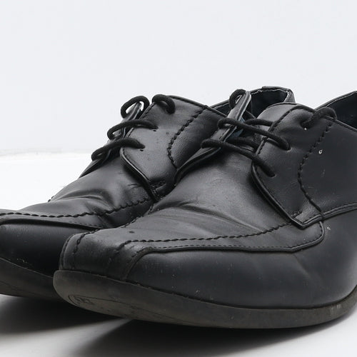 Giorgio Mens Black Leather Oxford Dress UK 9.5 44