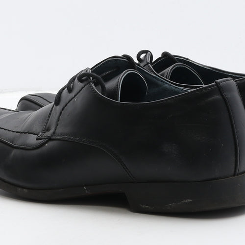 Giorgio Mens Black Leather Oxford Dress UK 9.5 44