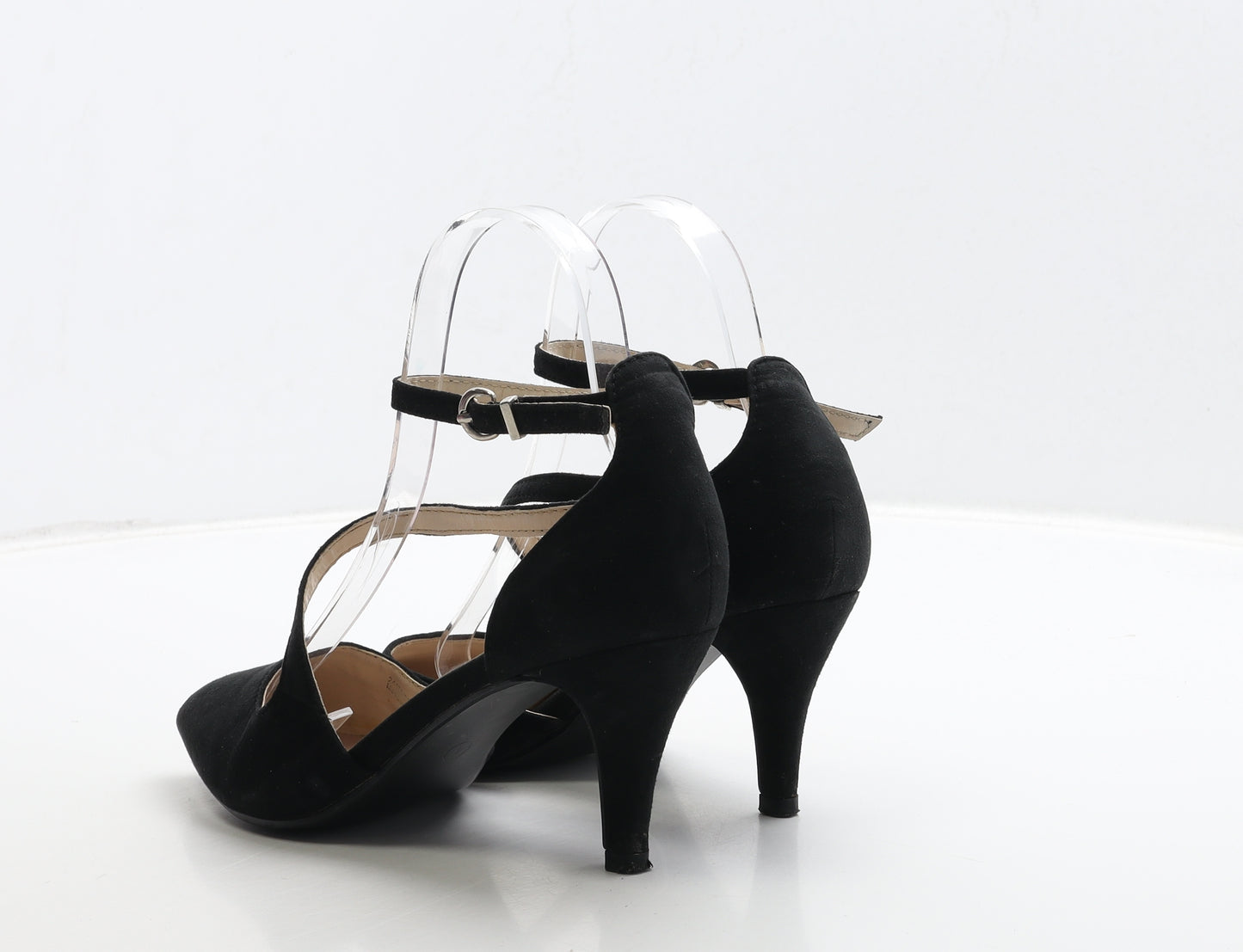 Profile Womens Black Suede Court Heel UK 4 37